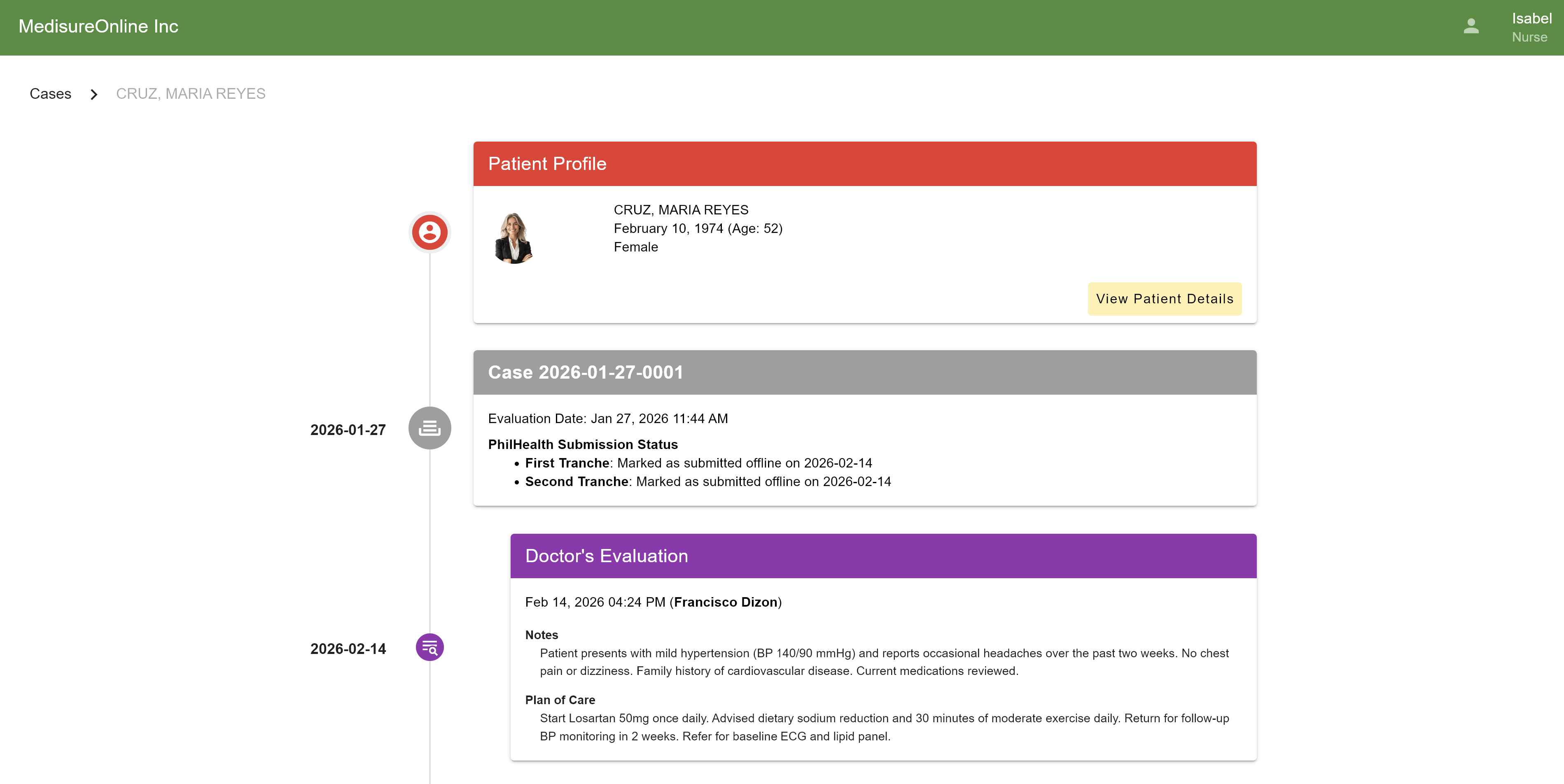 MSO Plus Konsulta EMR dashboard preview